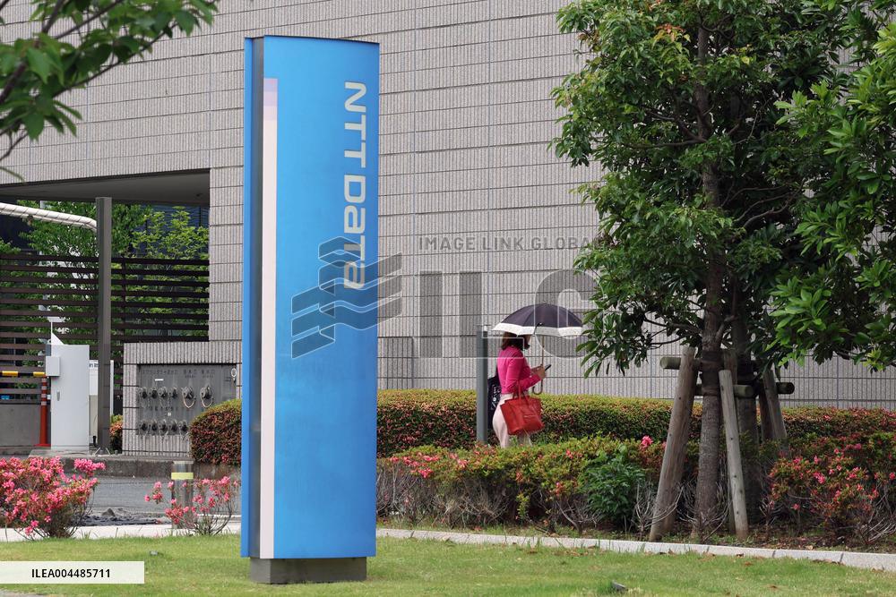NTT Data signage and logo