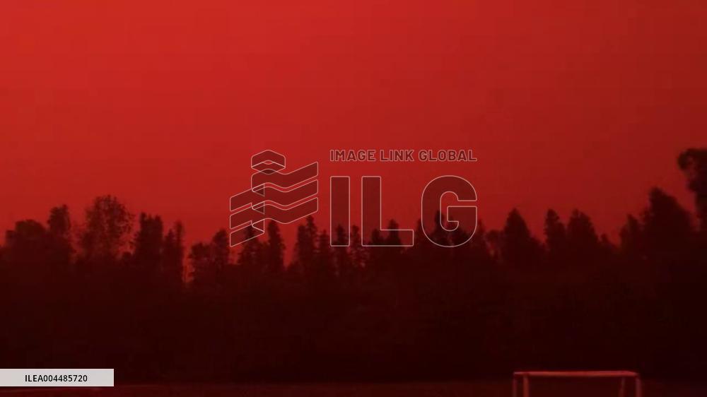Canada: Sky Turns Eerie Orange Amid Raging Wildfires in Saskatchewan and Manitoba