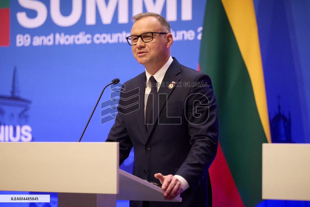Vilnius Summit - Baltic Nine and Nordic Leaders Meet - Lithuania