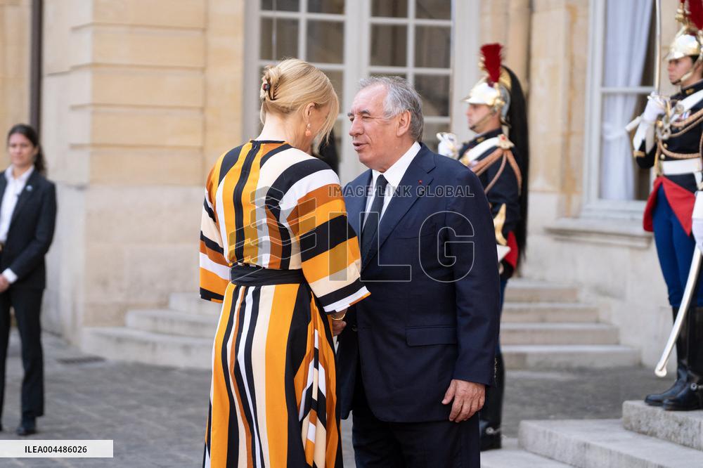 Francois Bayrou welcomes German Bundestag President - Paris AJ
