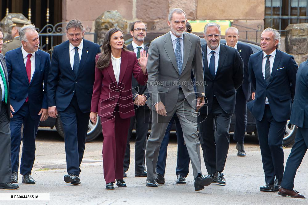 Royals At The 1200th Anniversary Of The Charter of Branosera - Spain
