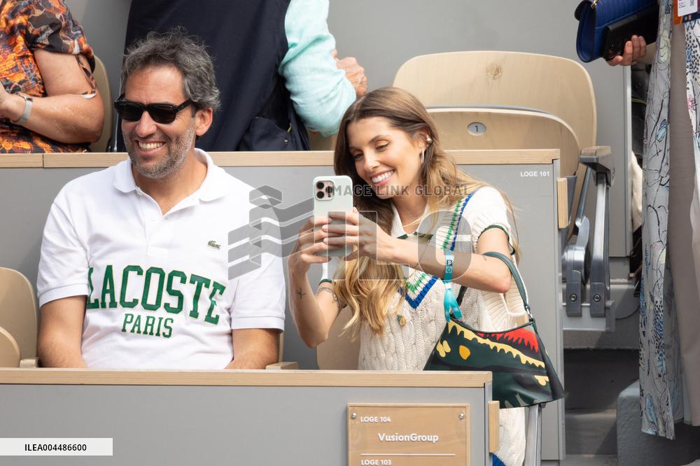 2025 French Open - Celebrities In Stands Day10 NB