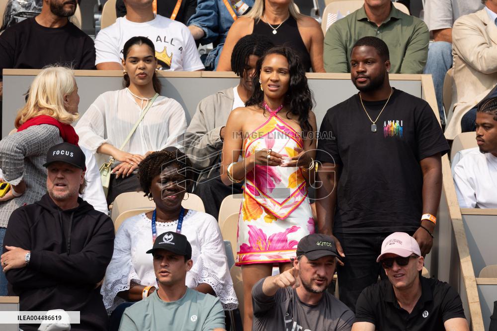 2025 French Open - Celebrities In Stands Day10 NB