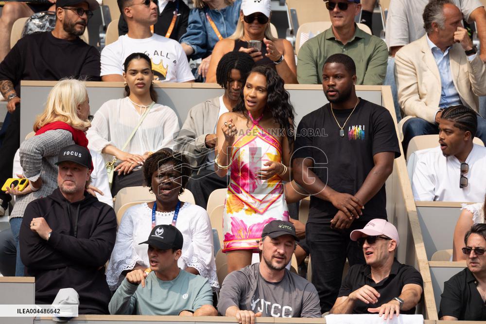 2025 French Open - Celebrities In Stands Day10 NB