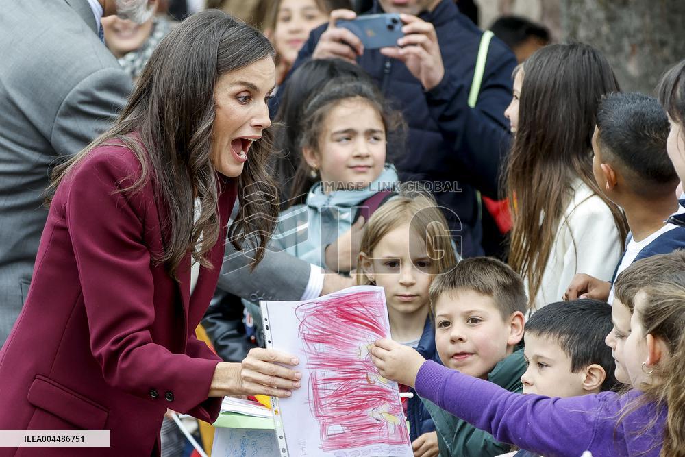 Royals At The 1200th Anniversary Of The Charter of Branosera - Spain