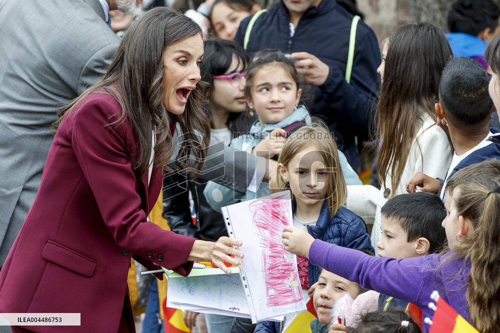 Royals At The 1200th Anniversary Of The Charter of Branosera - Spain
