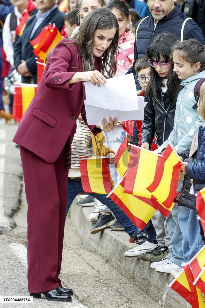 Royals At The 1200th Anniversary Of The Charter of Branosera - Spain