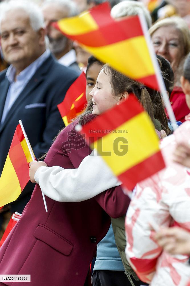 Royals At The 1200th Anniversary Of The Charter of Branosera - Spain