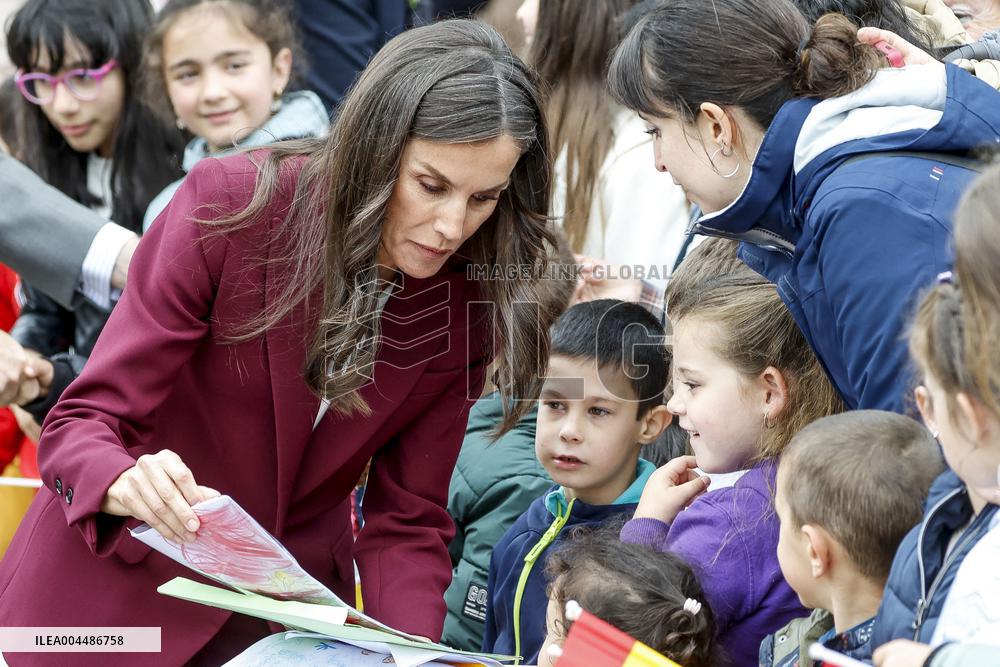 Royals At The 1200th Anniversary Of The Charter of Branosera - Spain