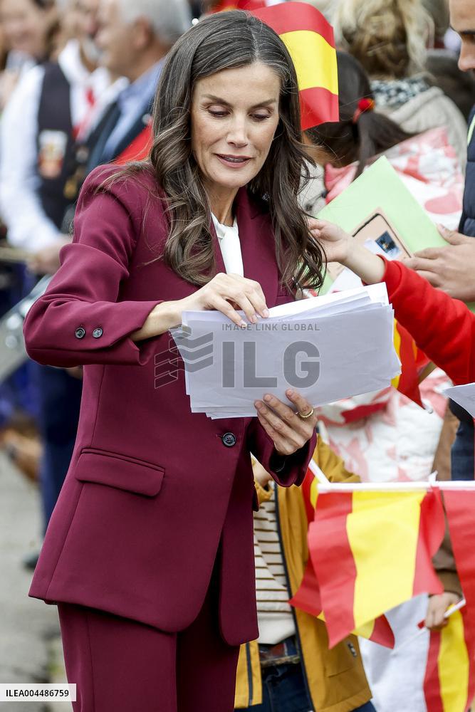 Royals At The 1200th Anniversary Of The Charter of Branosera - Spain