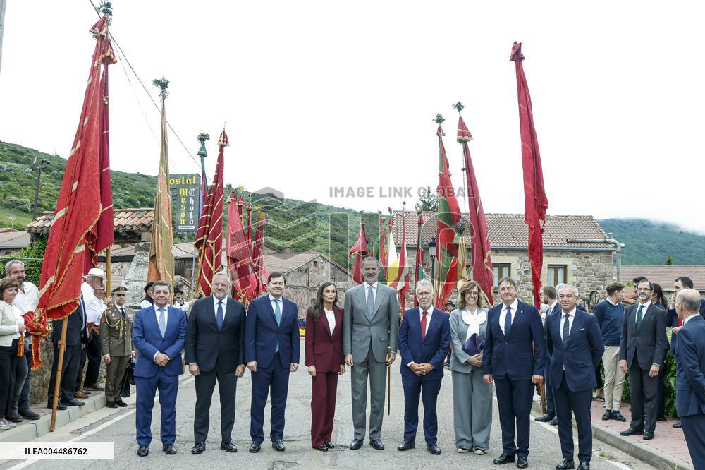 Royals At The 1200th Anniversary Of The Charter of Branosera - Spain
