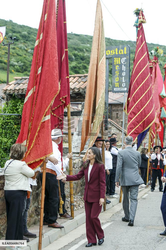 Royals At The 1200th Anniversary Of The Charter of Branosera - Spain