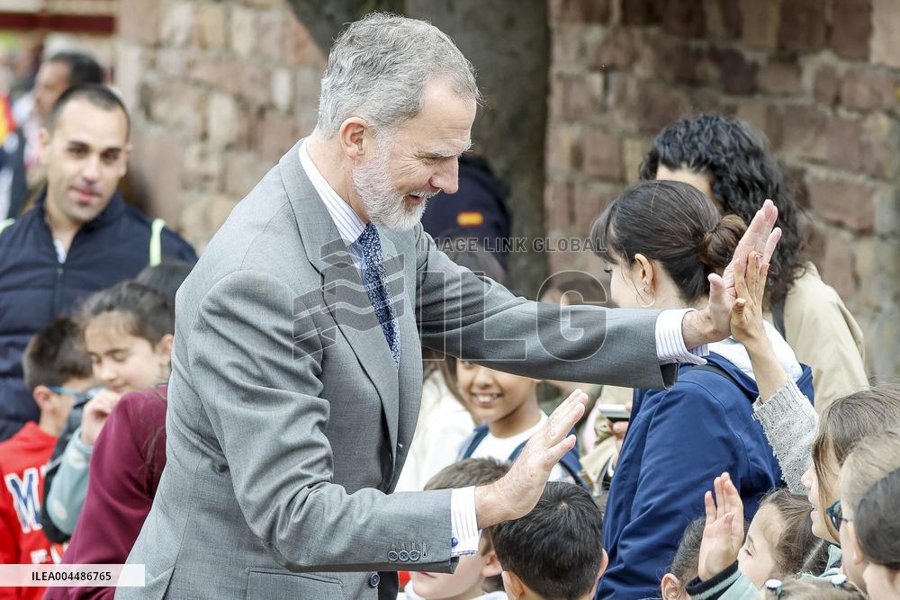 Royals At The 1200th Anniversary Of The Charter of Branosera - Spain