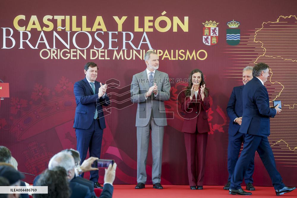 Royals At The 1200th Anniversary Of The Charter of Branosera - Spain