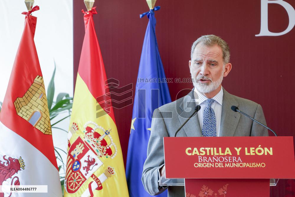 Royals At The 1200th Anniversary Of The Charter of Branosera - Spain