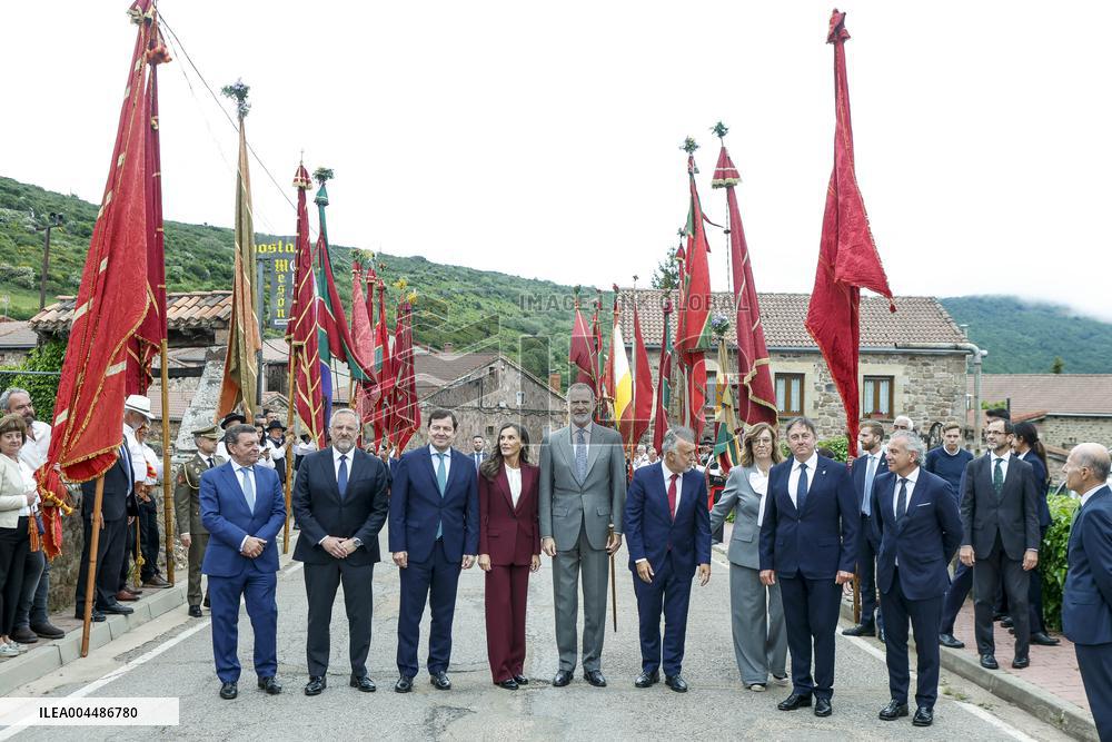 Royals At The 1200th Anniversary Of The Charter of Branosera - Spain