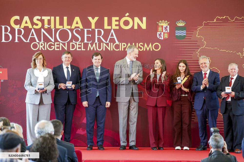Royals At The 1200th Anniversary Of The Charter of Branosera - Spain
