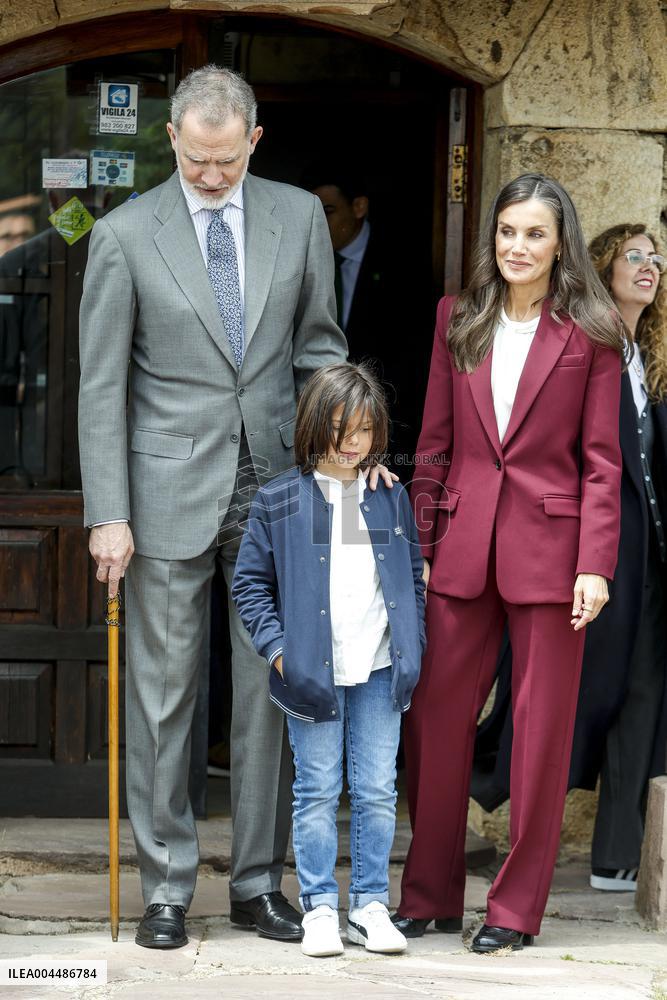 Royals At The 1200th Anniversary Of The Charter of Branosera - Spain