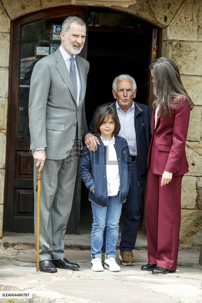 Royals At The 1200th Anniversary Of The Charter of Branosera - Spain