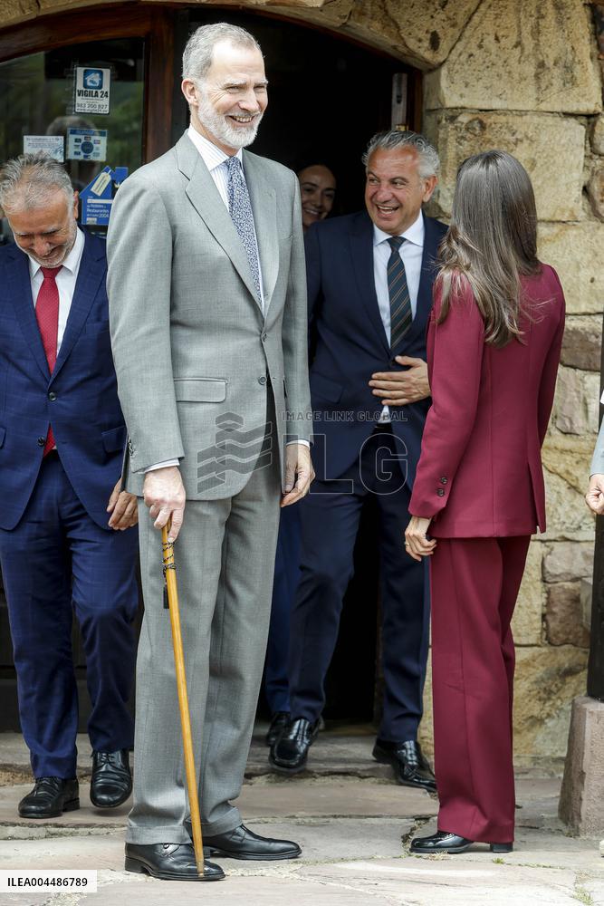 Royals At The 1200th Anniversary Of The Charter of Branosera - Spain