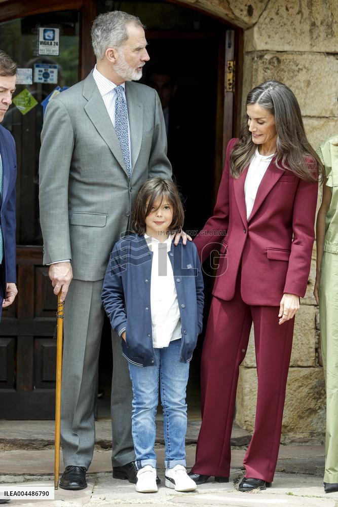 Royals At The 1200th Anniversary Of The Charter of Branosera - Spain
