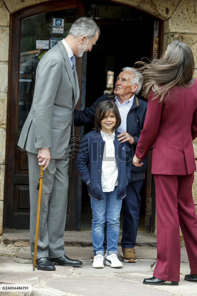 Royals At The 1200th Anniversary Of The Charter of Branosera - Spain