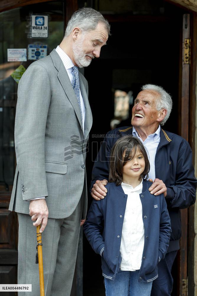 Royals At The 1200th Anniversary Of The Charter of Branosera - Spain