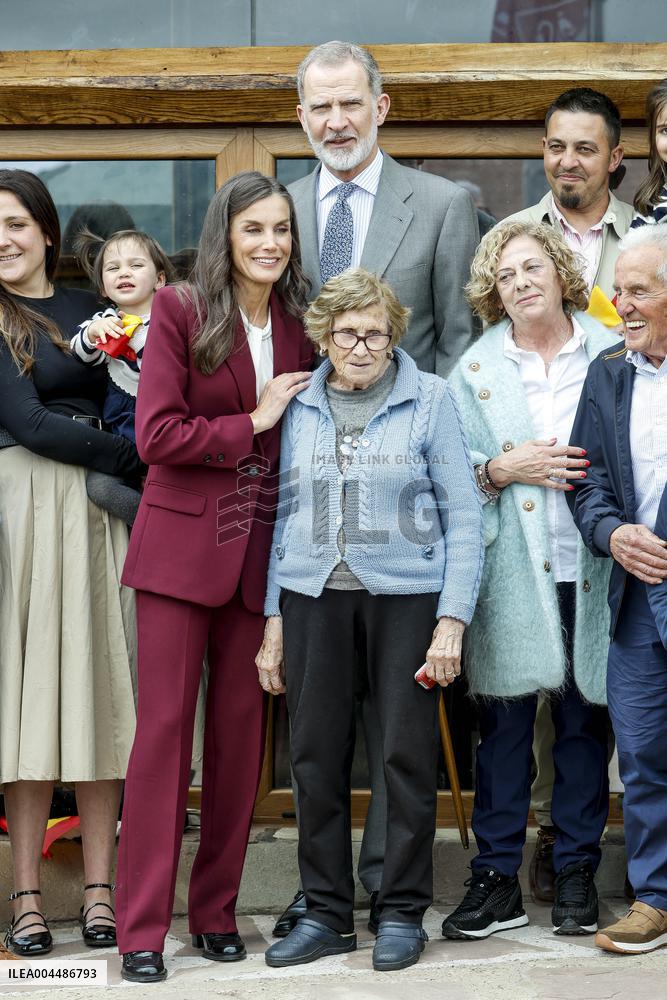 Royals At The 1200th Anniversary Of The Charter of Branosera - Spain