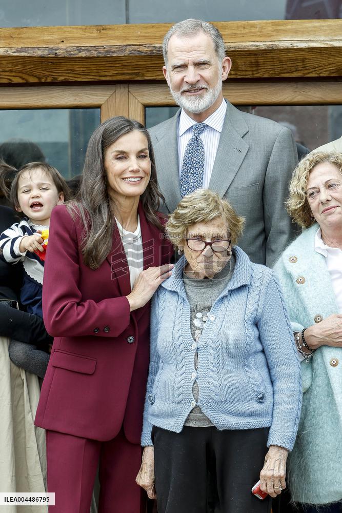 Royals At The 1200th Anniversary Of The Charter of Branosera - Spain