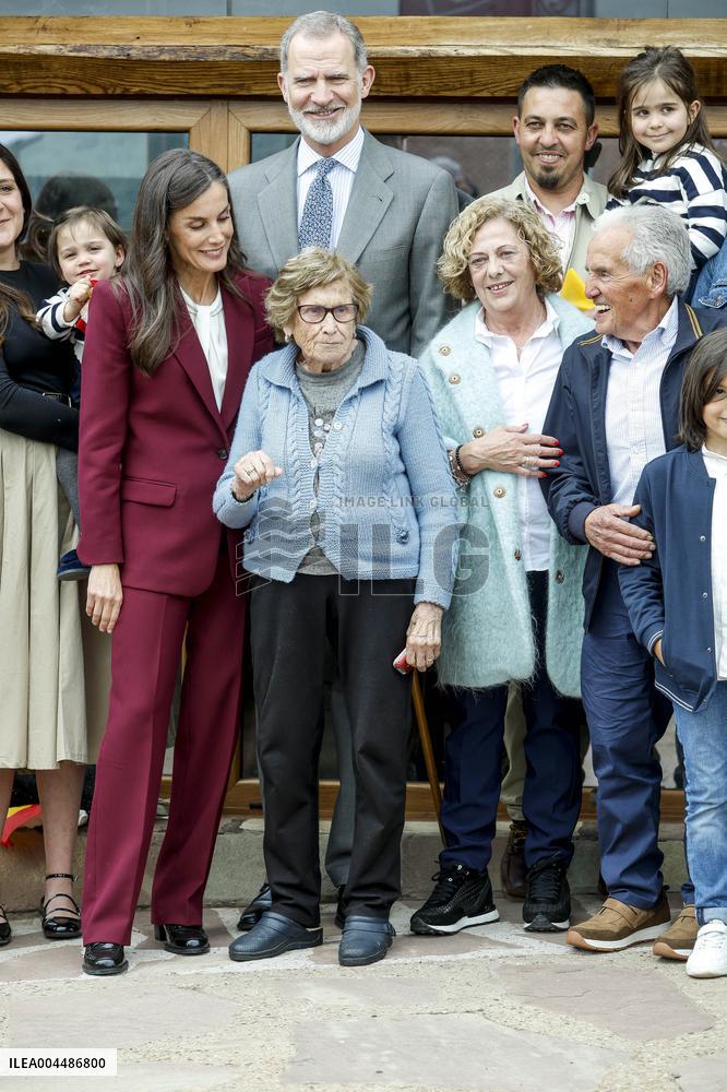 Royals At The 1200th Anniversary Of The Charter of Branosera - Spain