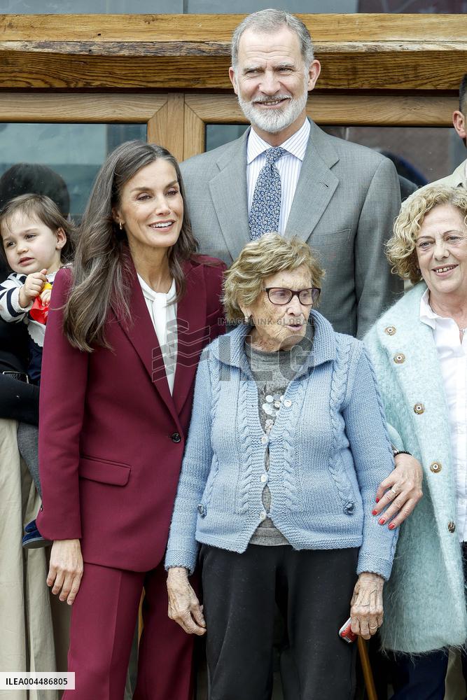 Royals At The 1200th Anniversary Of The Charter of Branosera - Spain