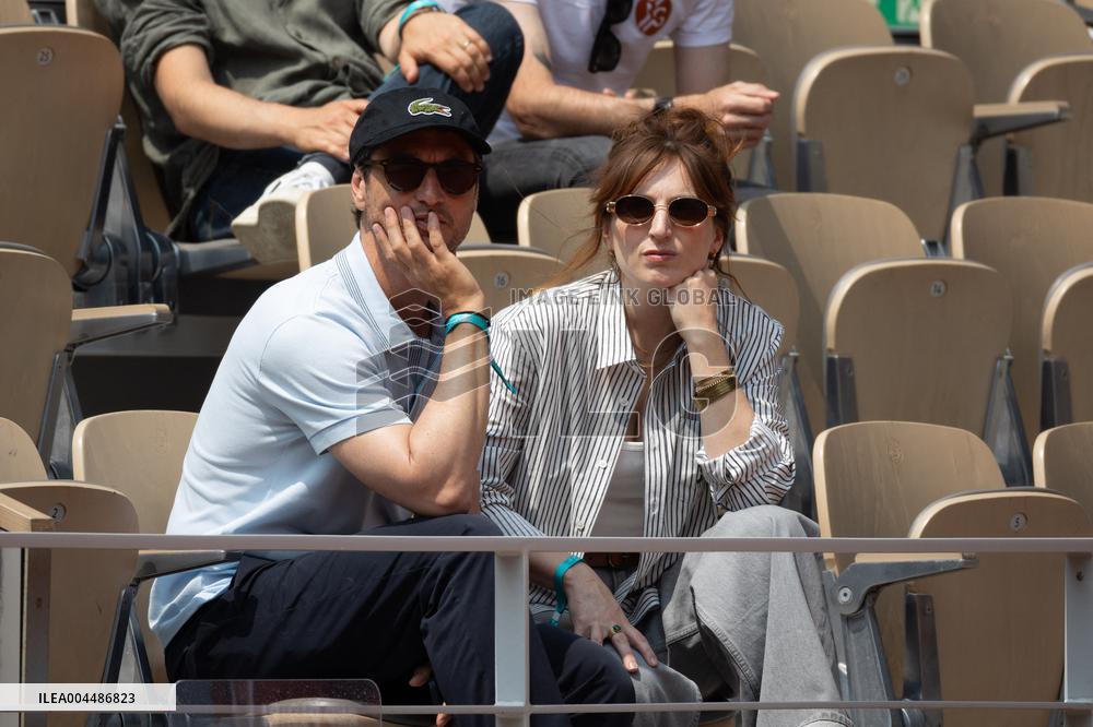 2025 French Open - Celebrities In Stands Day10 NB