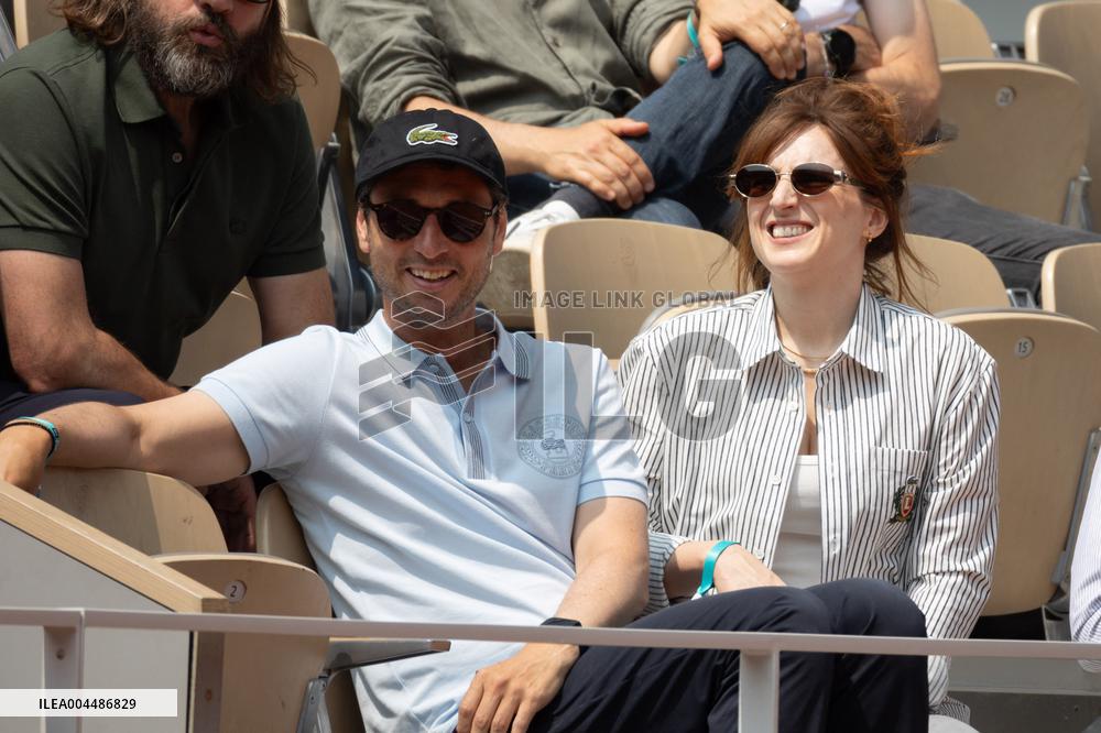 2025 French Open - Celebrities In Stands Day10 NB