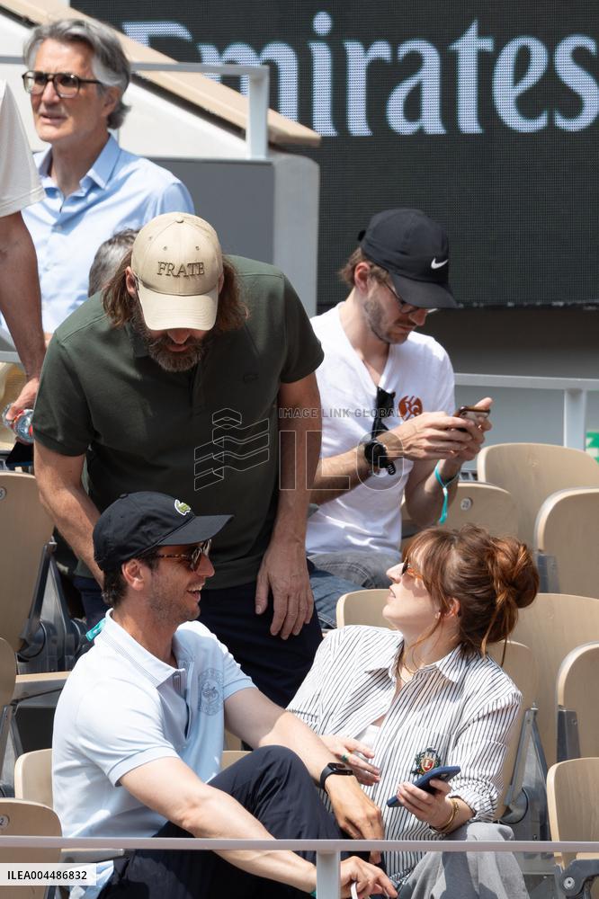 2025 French Open - Celebrities In Stands Day10 NB
