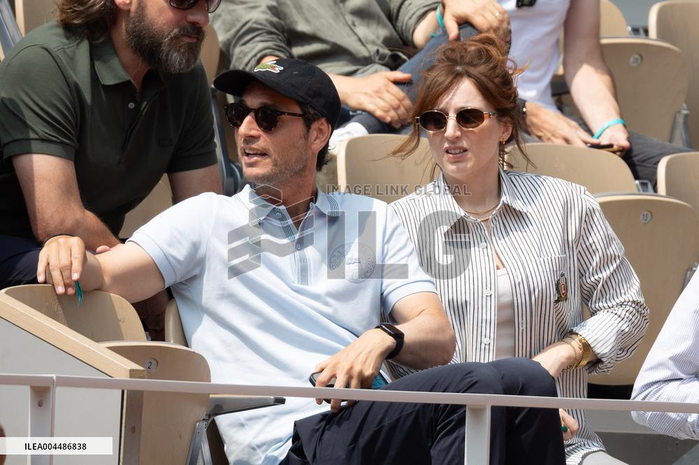 2025 French Open - Celebrities In Stands Day10 NB