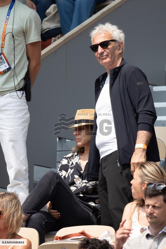 2025 French Open - Celebrities In Stands Day10 NB