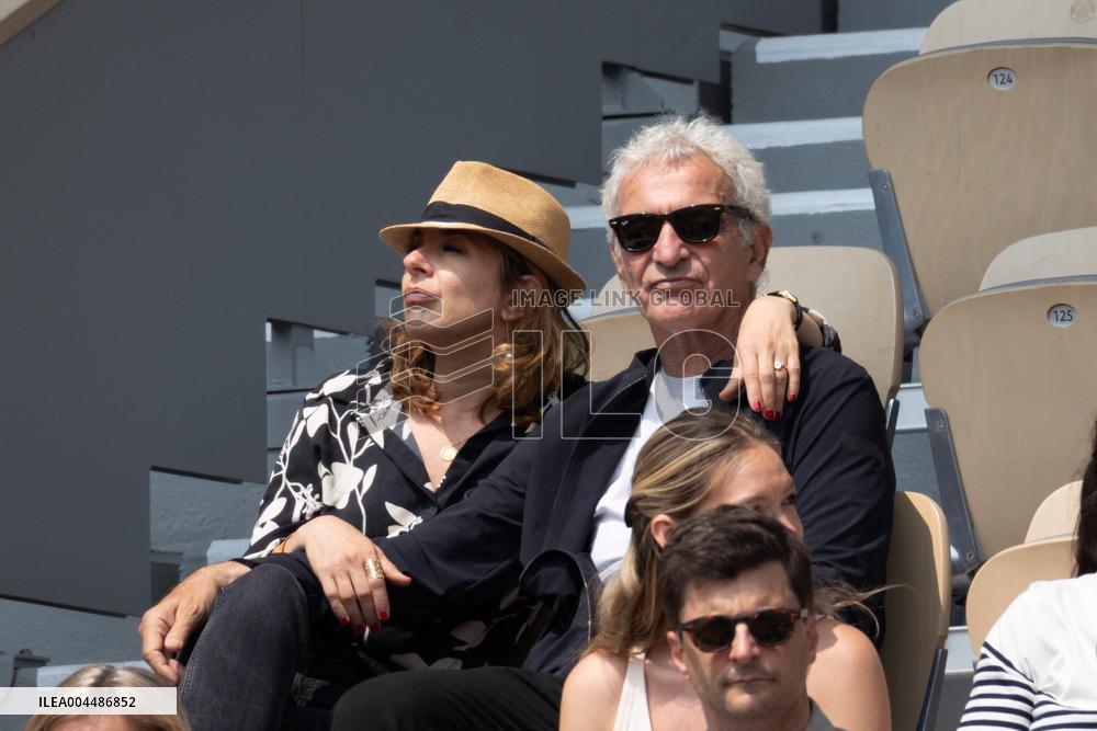 2025 French Open - Celebrities In Stands Day10 NB
