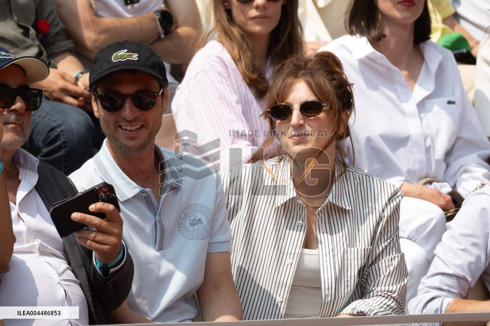 2025 French Open - Celebrities In Stands Day10 NB