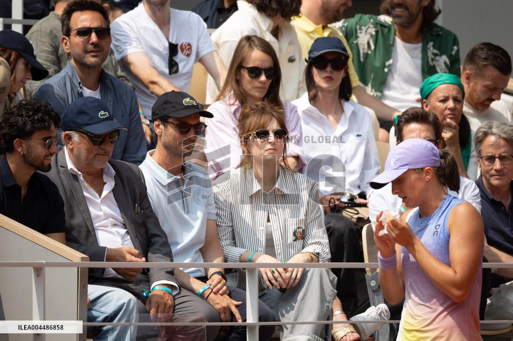 2025 French Open - Celebrities In Stands Day10 NB