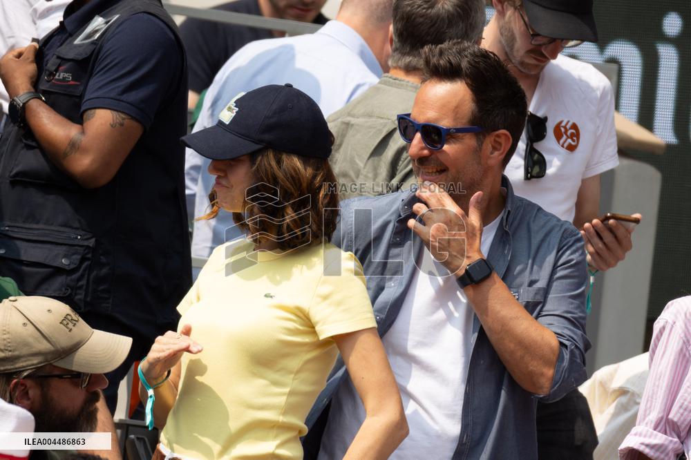 2025 French Open - Celebrities In Stands Day10 NB