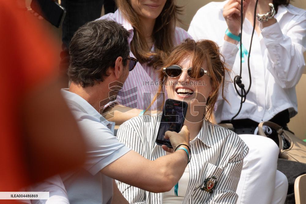 2025 French Open - Celebrities In Stands Day10 NB