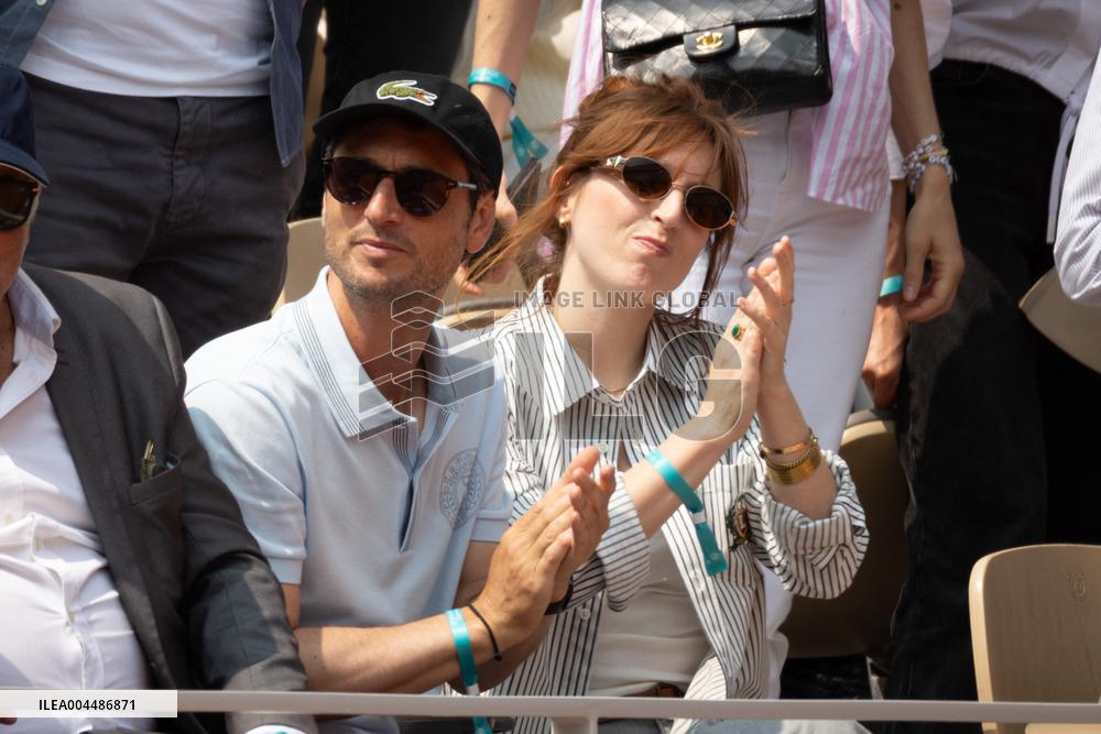 2025 French Open - Celebrities In Stands Day10 NB