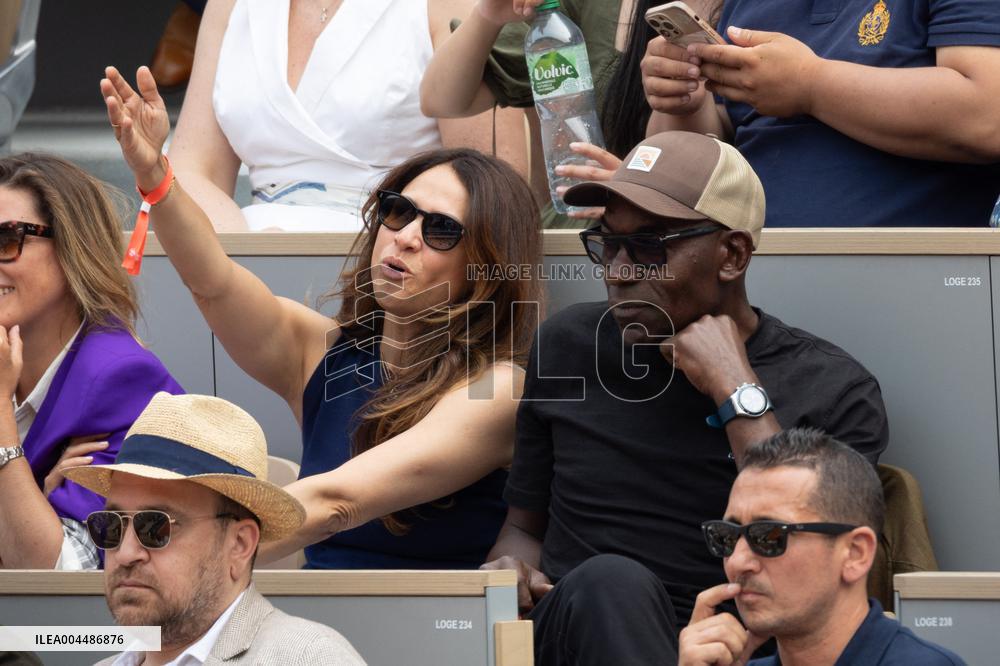 2025 French Open - Celebrities In Stands Day10 NB