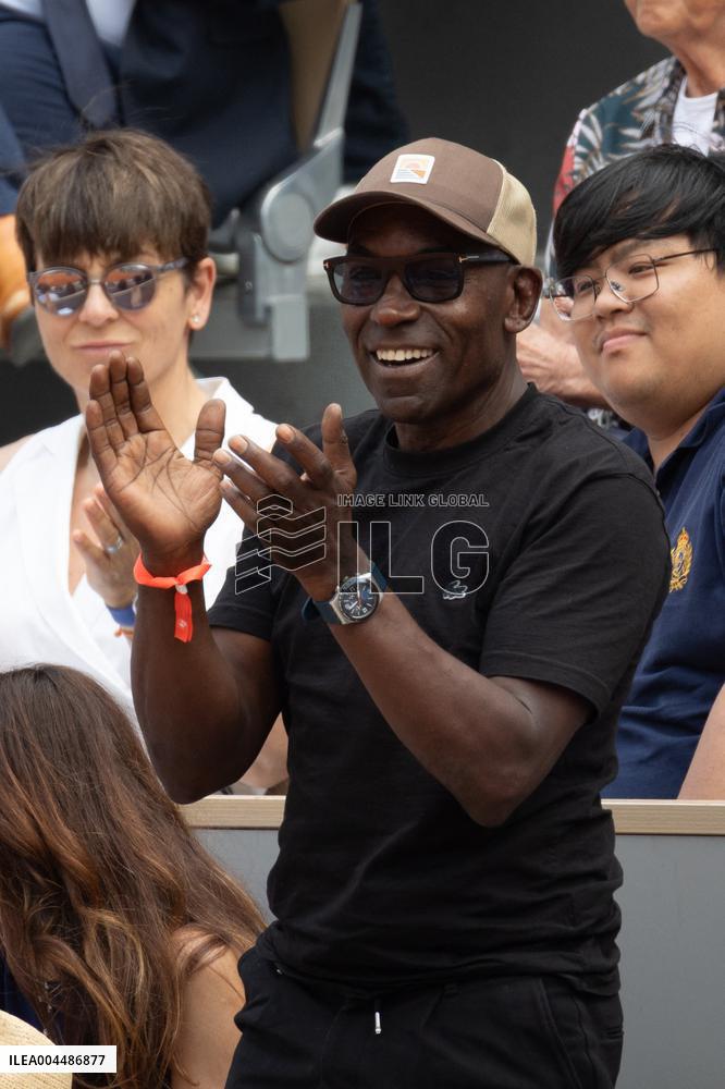 2025 French Open - Celebrities In Stands Day10 NB