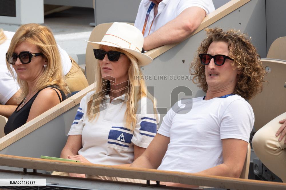 2025 French Open - Celebrities In Stands Day10 NB