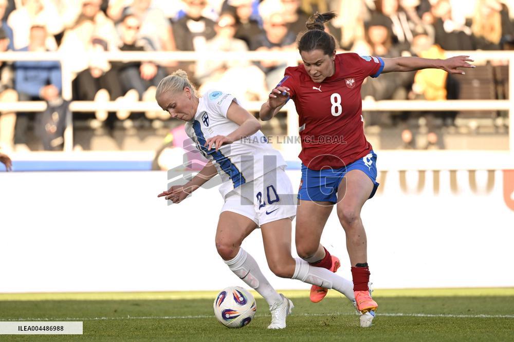 Jalkapallo: Suomi päättää naisten Kansojen liigan Serbiaa vastaan Helsingissä klo 20