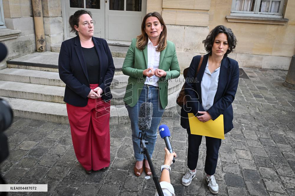 French PM Francois Bayrou receives party leaders in Paris - FA