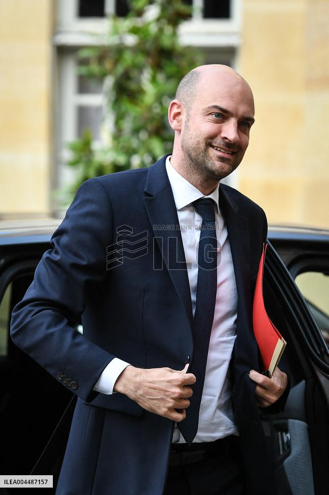 Jean-Noel Barrot arrives for a meeting with French PM Francois Bayrou in Paris - FA