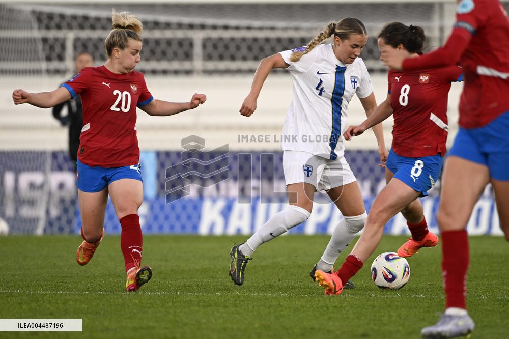 Jalkapallo: Suomi päättää naisten Kansojen liigan Serbiaa vastaan Helsingissä klo 20