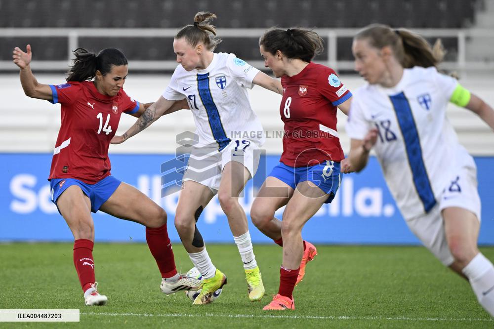 Jalkapallo: Suomi päättää naisten Kansojen liigan Serbiaa vastaan Helsingissä klo 20